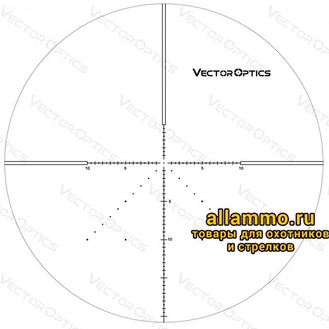 Оптический прицел Vector Optics Veyron 6-24x44 IR FFP кольца 30мм (для пневматики)