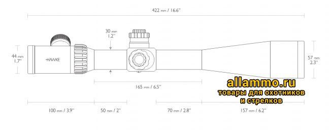 71221.5000.png Оптический прицел Hawke Airmax 30 8-32x50 SF