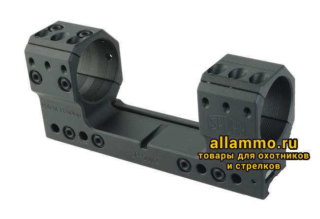 Тактический кронштейн SPUHR D35мм для установки на Picatinny, H38мм, без наклона (SP-5002)