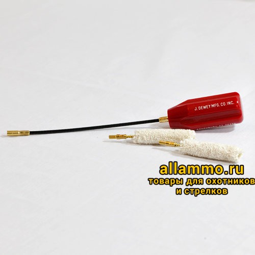 Шомпол J.DEWEY для патронника гибкий с пуховками Dewey (FCR)