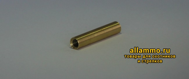 8cf97f6fdd6cf88856ef0013425386f3.jpg Переходник ЧИСТОGUN - латунь, мама/мама, резьба дюймовая, 5/40 на 8/32 к шомп. MegaLine, StilCrin, Nimar под ерши США