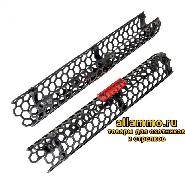 Цевье Гексагон на Сайга TG2 385мм