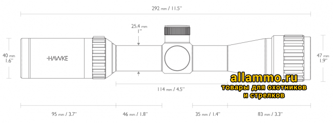 Снимок экрана 2019-04-30 в 16.12.10 Оптический прицел Hawke Vantage 2-7x32 AO