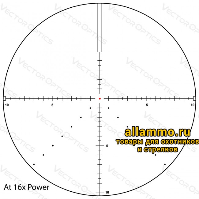 Оптический прицел Vector Optics Veyron 4-16x44 IR FFP кольца 30мм (для пневматики)