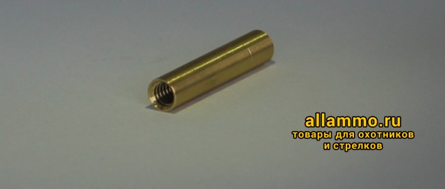 Переходник ЧИСТОGUN - латунь, мама/мама, резьба дюймовая, 8/36 на 8/32 к шомп. Dewey 22C (аналог переходника SMBA)