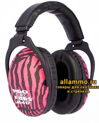 Наушники пассивные Pro-Ears ReVo розовая зебра