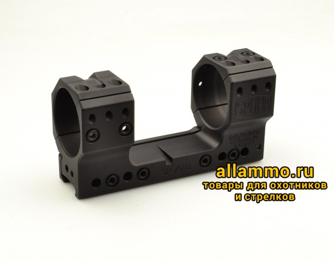 Тактический кронштейн SPUHR D40мм для установки на Picatinny, H38мм, наклон 6MIL/20.6MOA (SP-7602)