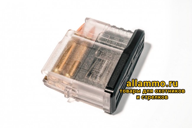 Магазин Pufgun на Сайга-308 7,62х51 5 патронов, прозрачный