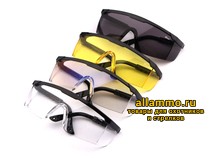 сменные линзы дымчатые для очков стрелковых Sporty