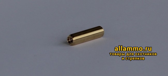 Переходник ЧИСТОGUN - латунь, мама/мама, резьба дюймовая, 12/28 на 8/32 к шомп. Dewey 30/35C (аналог переходника LGBA)