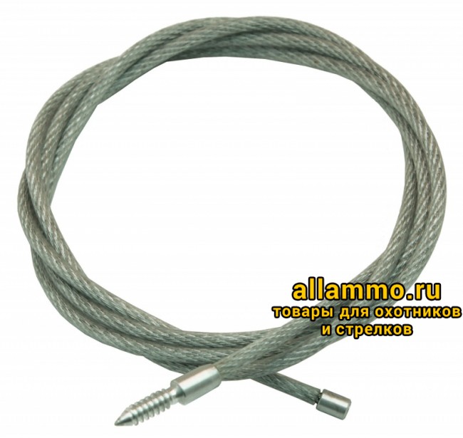 078fdd838d6fa3ea8b6c7229096e8304.jpg Шомпол гибкий ЧИСТОGUN кал. от .22 (5,6мм.) игла под патчи дюраль, 70см. (CHS-1-70)