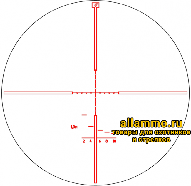 Оптический прицел ВОМЗ Пилад ХОРТ ОХОТНИК PV 1-8x25 L