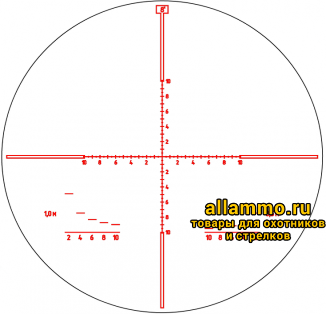 Оптический прицел ВОМЗ Пилад ХОРТ ОХОТНИК PV 1-8x25 L