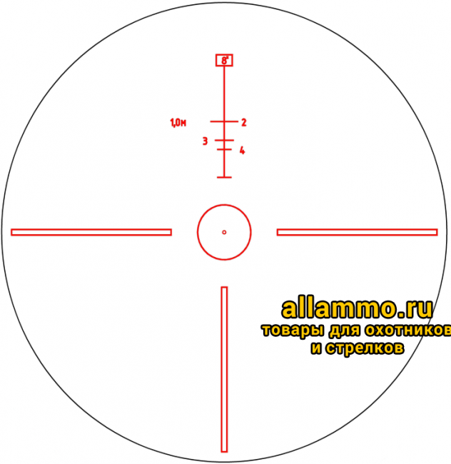 Оптический прицел ВОМЗ Пилад ХОРТ ОХОТНИК PV 1-8x25 L