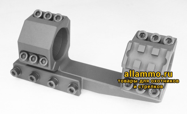 ac056df5022a1fab24d277ed1b4f0990.jpg Моноблочный кронштейн РОСТ "ХВАТ" 34мм H26,5мм 20MOA с выносом на Picatinny/Weaver