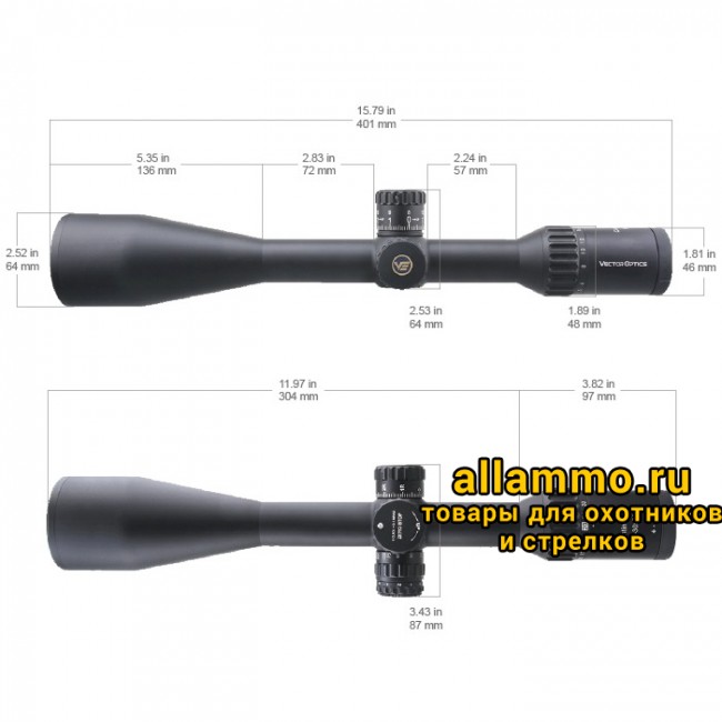 Оптический прицел Vector Optics Continental Tactical X6 5-30x56 SFP Zero Stop кольца 30мм