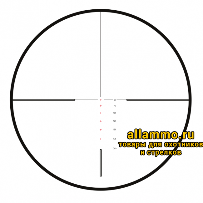 Rimfire .22 LR Subsonic (16×) Reticle Оптический прицел Hawke Vantage 30 WA IR 4-16x50 SF