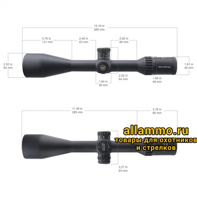 Оптический прицел Vector Optics Continental Tactical X8 4-32x56 SFP ED Zero Stop кольца 30мм
