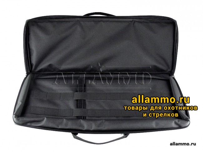 3 (А-7-1ч) Кейс VEKTOR из капрона чёрный, пенополиэтилен, крепление "молле"с отделениями под магазины