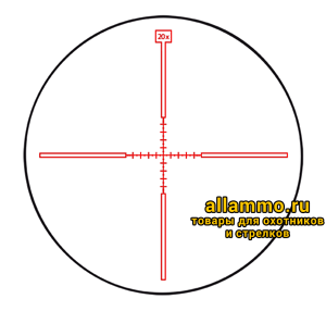 Mil-Dot Оптический прицел Dedal DH 5-20x56