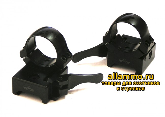 eee150bf5576430116b072d71313b1b6.jpg 365-17800 Быстросъемные кольца Apel EAW 34мм на Weaver BH=16мм