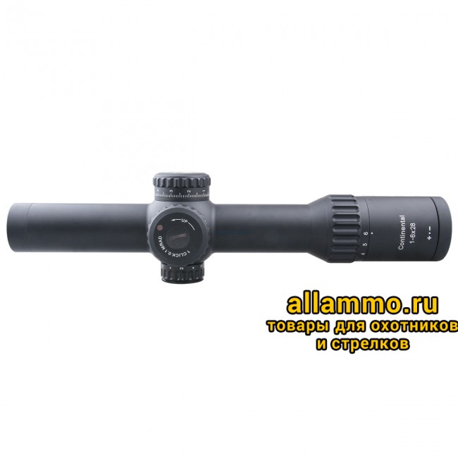 Оптический прицел Vector Optics Continental 34mm X6 1-6x28 FFP Zero Stop кольца 34мм