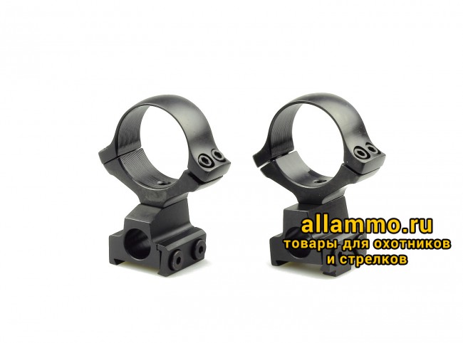 Кольца раздельные KOZAP CZ550/557 Classic D30мм с окном визира BH14.8 (No.12*) низкие