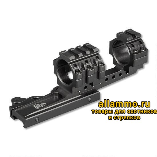 M3S40070R4 Кронштейн LEAPERS с кольцами 30 мм, для установки на основание WEAVER, BH=22 мм, вынос 6,35 см