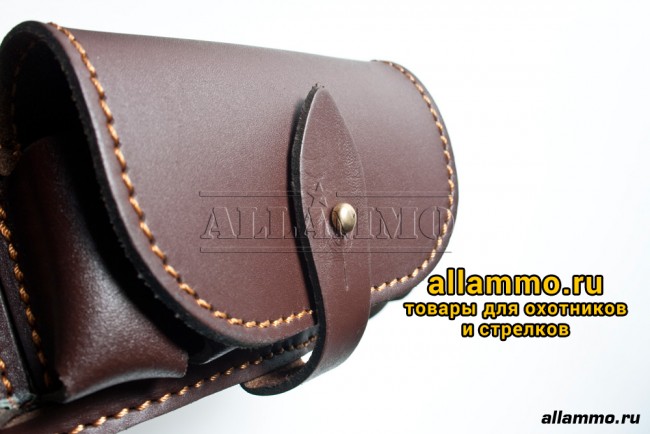IMG_5461.jpg Патронташ Вектор закрытый из натуральной кожи на 25 патронов 12/16 калибра (П-42)