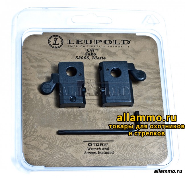 Основание Leupold QR под быстросъёмные кольца на Sako (2 базы) 53066