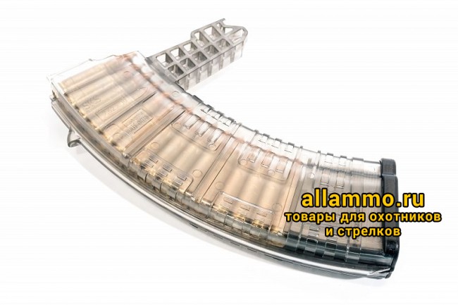 Магазин Pufgun на СКС 7,62х39 30 патронов, (возм. укорочения), прозрачный