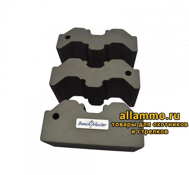 1b51c22e2f81c92c3a94fb7092c02fa8.jpg (BMWRABB3) Опора Benchmaster для оружия наборная,3 части, прорезиненная основа, макс. 20,3х19х10,1 см.