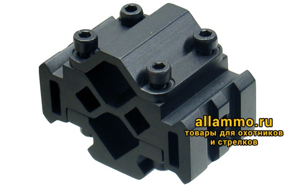 MNT_BR002_PRO_1.jpg MNT-BR002 Универсальная трехсторонняя база WEAVER для установки на ствол, две проточки