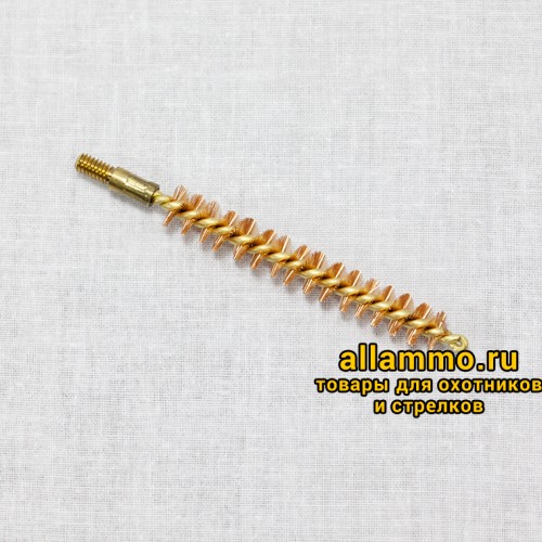 dewey-rods-bronze-rifle-brush.jpg Бронзовый ершик J.DEWEY .35 Cal. (9 мм) резьба папа 8/32 (B-35)