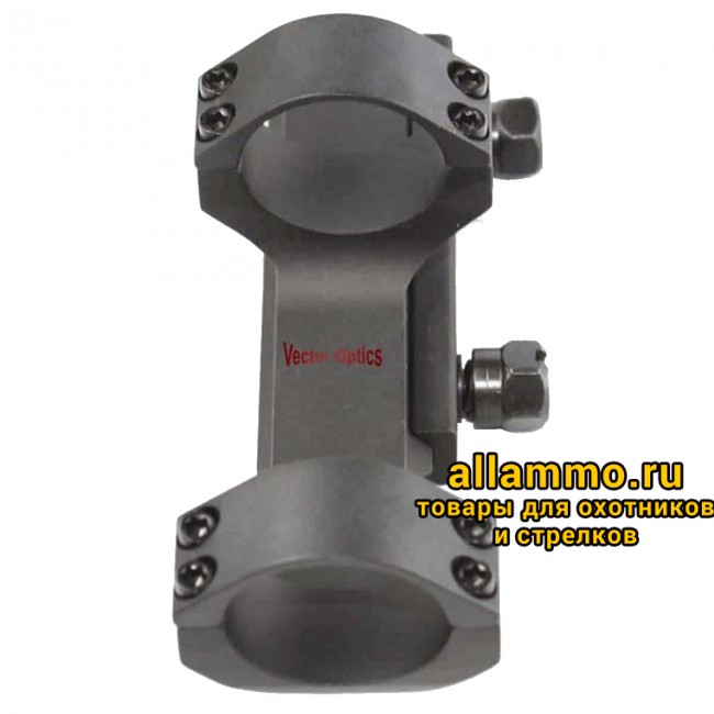 Кронштейн моноблок удлиненный Vector Optics кольца 30мм, на Picatinny (SCTM-24A)