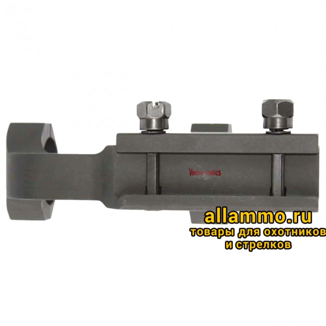Кронштейн моноблок удлиненный Vector Optics кольца 30мм, на Picatinny (SCTM-24A)