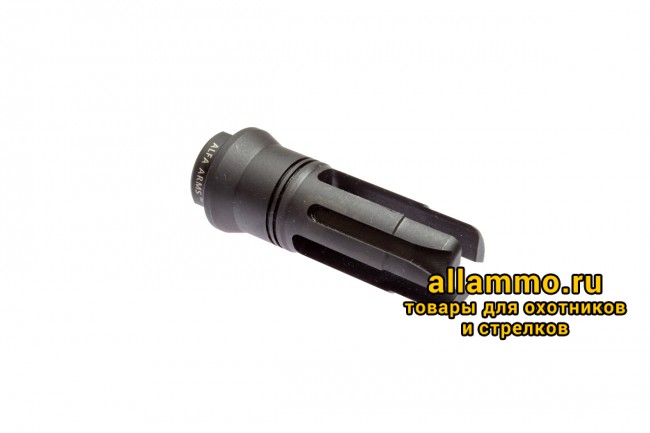 Пламегаситель Alfa Arms трехщелевой на  AR-15/М4 (UNEF 1/2-28)