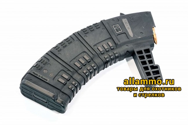 Магазин Pufgun на СКС 7,62х39 30 патронов, (возм. укорочения)