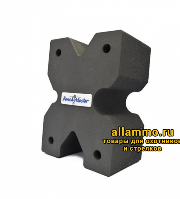 (BMWRXBLK) Опора Benchmaster для оружия, X-образная, вырезы на 4 стороны, 20,3х15,2х10,1 см. 