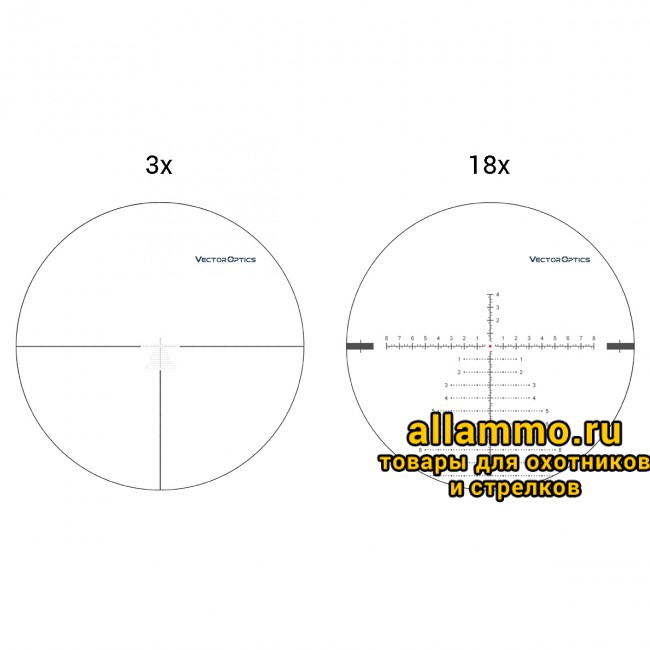 Оптический прицел Vector Optics Continental 3-18x50 FFP кольца 34 мм