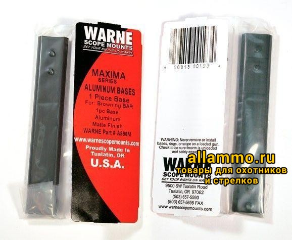 28 База weaver Warne A996M на Browning BAR