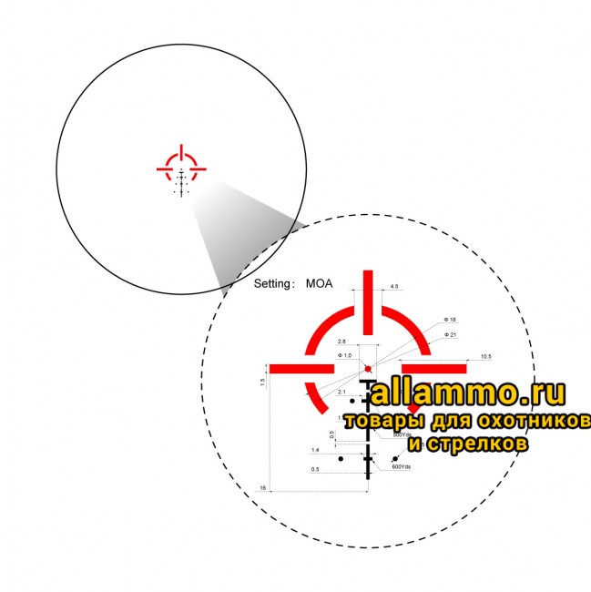 Призматический прицел Vector Optics Paragon 4x24 Micro Prism (SCPS-M04)
