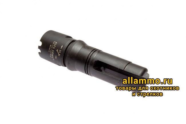 IMG_7890 Пламегаситель Alfa Arms трехщелевой на АК-74/Сайга-МК/АК "Сотая серия" (М24х1,5)