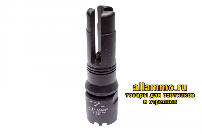 IMG_7907 Пламегаситель Alfa Arms трехщелевой на АК-74/Сайга-МК/АК "Сотая серия" (М24х1,5)