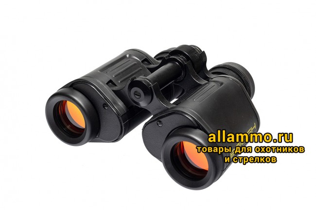 Бинокль КОМЗ Байгыш БПЦс6 8х30 обрезиненный с угломерной сеткой, рубиновое покрытие
