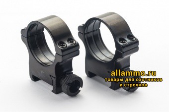 050-30-12-M Быстросъемные кольца Rusan 30мм на Weaver на винтах ВН=12мм 