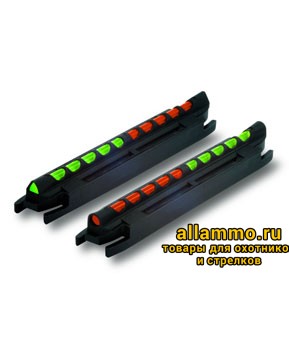 HiViz мушка TO200 2 мушки в 1 Модель 200 (ширина планки 4,2 мм - 6,7 мм)