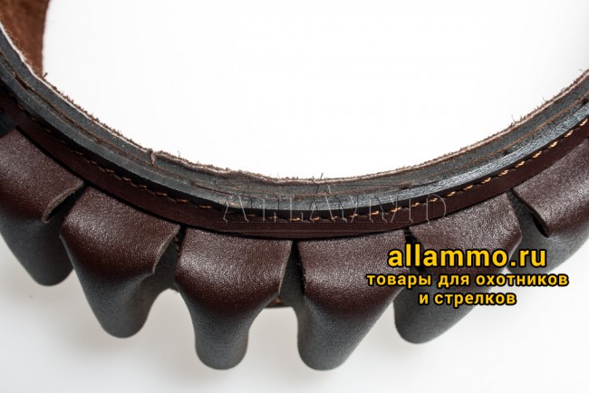 IMG_5140.jpg Патронташ Вектор открытый на 25 патронов для 12/16 калибра из натуральной кожи (П-41)