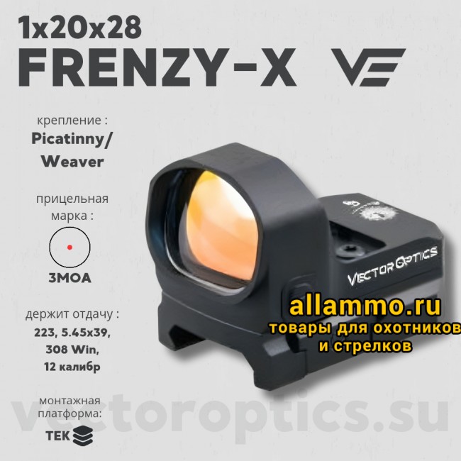 Коллиматорный прицел  Vector Optics FRENZY-X 1x20x20 (SCRD-35)