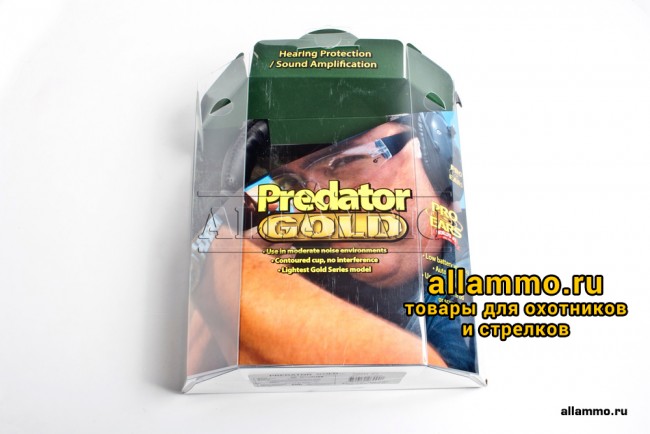 Наушники активные Predator Gold камуфляжные стерео, складные (США)